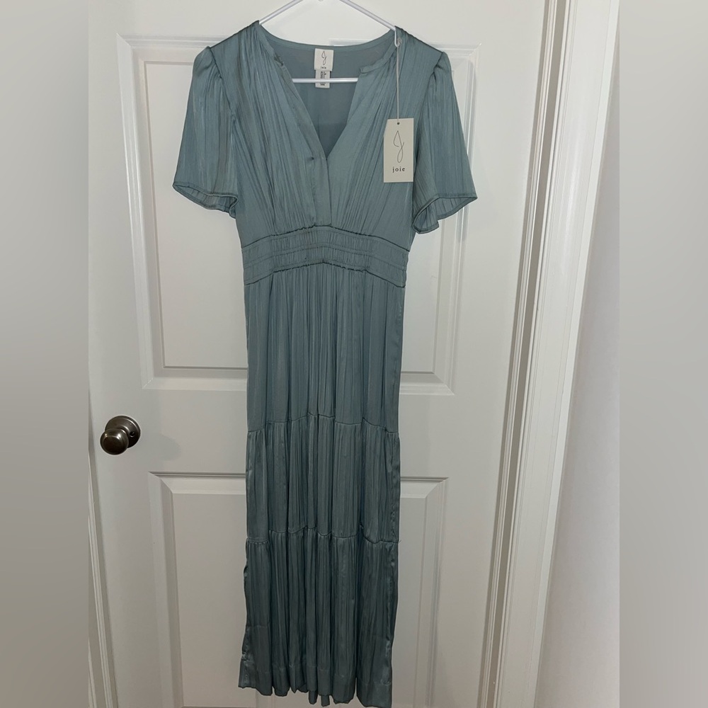 Joie Elegant Light Teal Maxi Dress